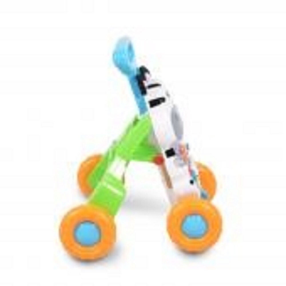 Moni Laufwagen kleines Zebra SL83007 klappbar Melodien Schiebegriff verstellbar blau