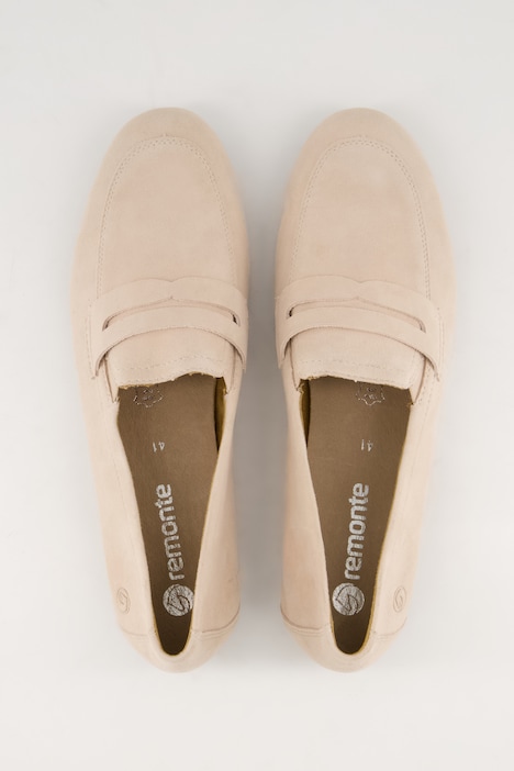 Remonte Suede-Loafer, Suede-Leder, Weite H