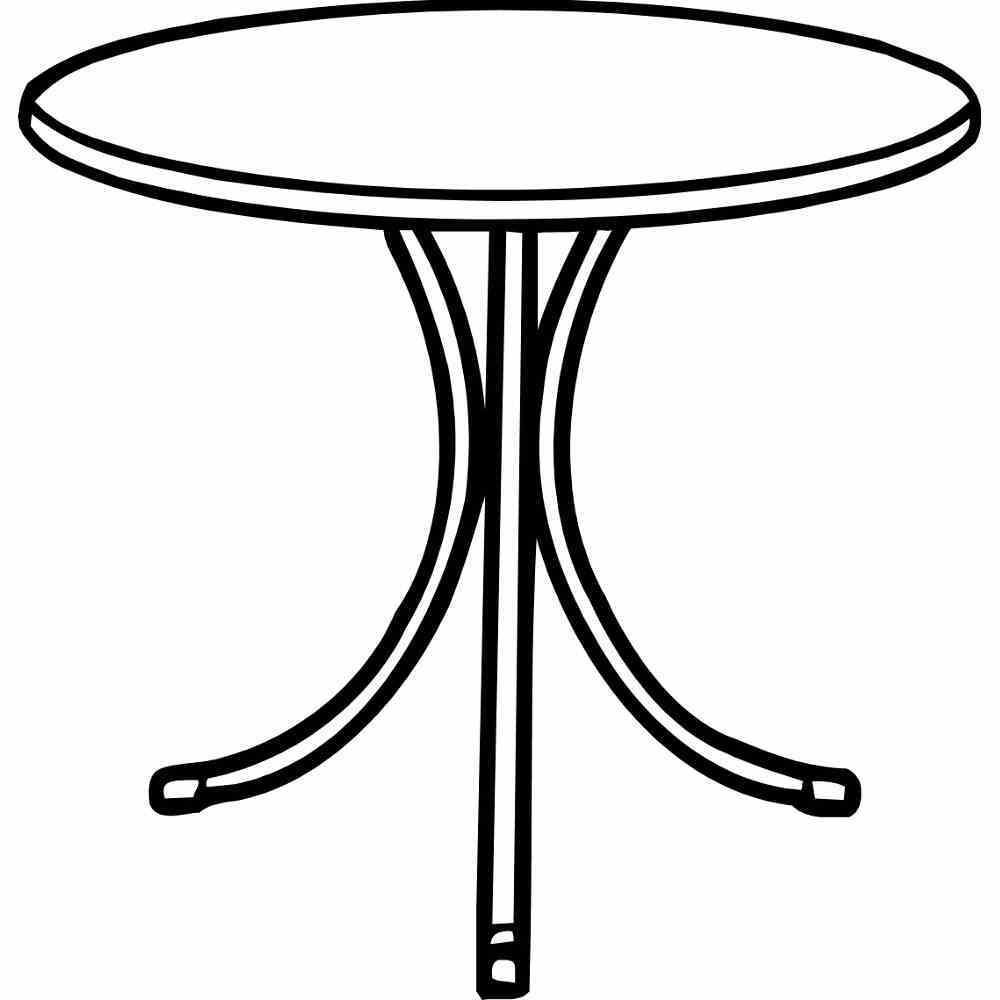 Bistrotisch - weiß - wetterfest - Ø 60 cm