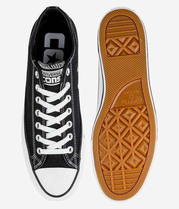 Converse CONS Chuck Taylor All Star Pro Ox Schuh (black black white white)