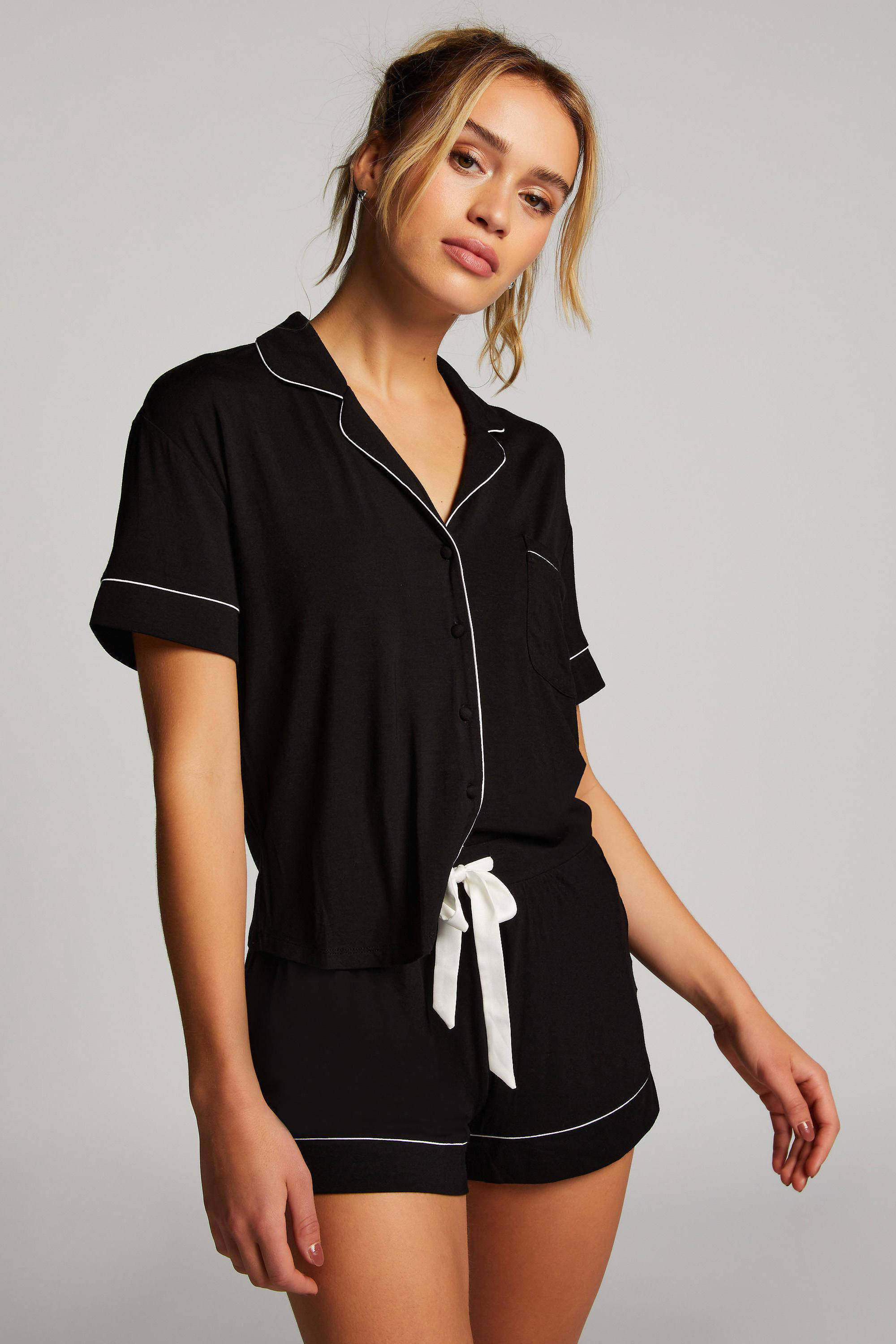 Hunkemöller pyjamatop zwart