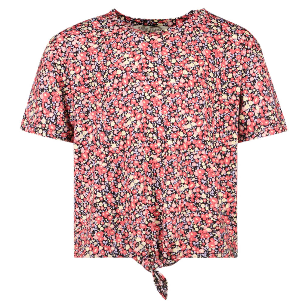 Cars gebloemd T-shirt Alia rood/multi