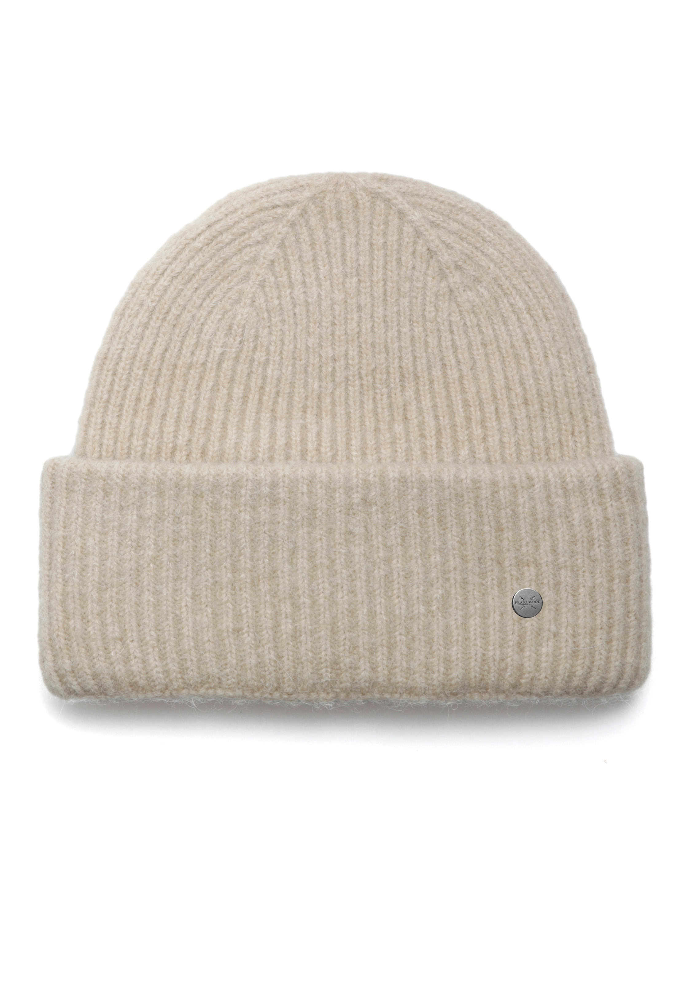 PEARLWOOD Strickmütze »ZOE« Feinripp, wärmend, breiter Umschlag