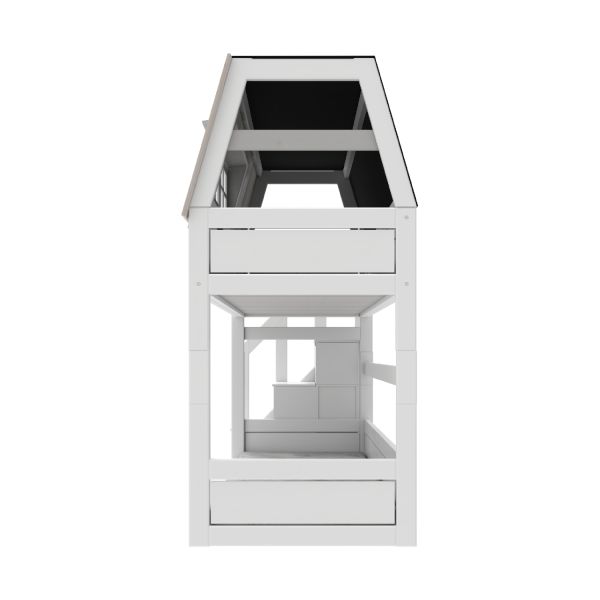 Life Time Laag Huisbed My Hangout - White Wash - Rolbodem