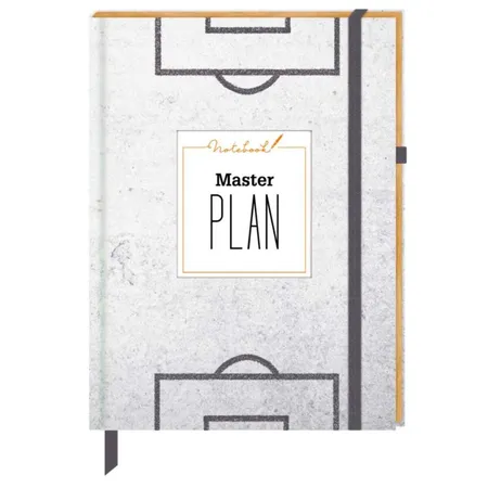 Coppenrath Verlag Notizbuch MASTERPLAN Urban&Gray (Stoffeinband)