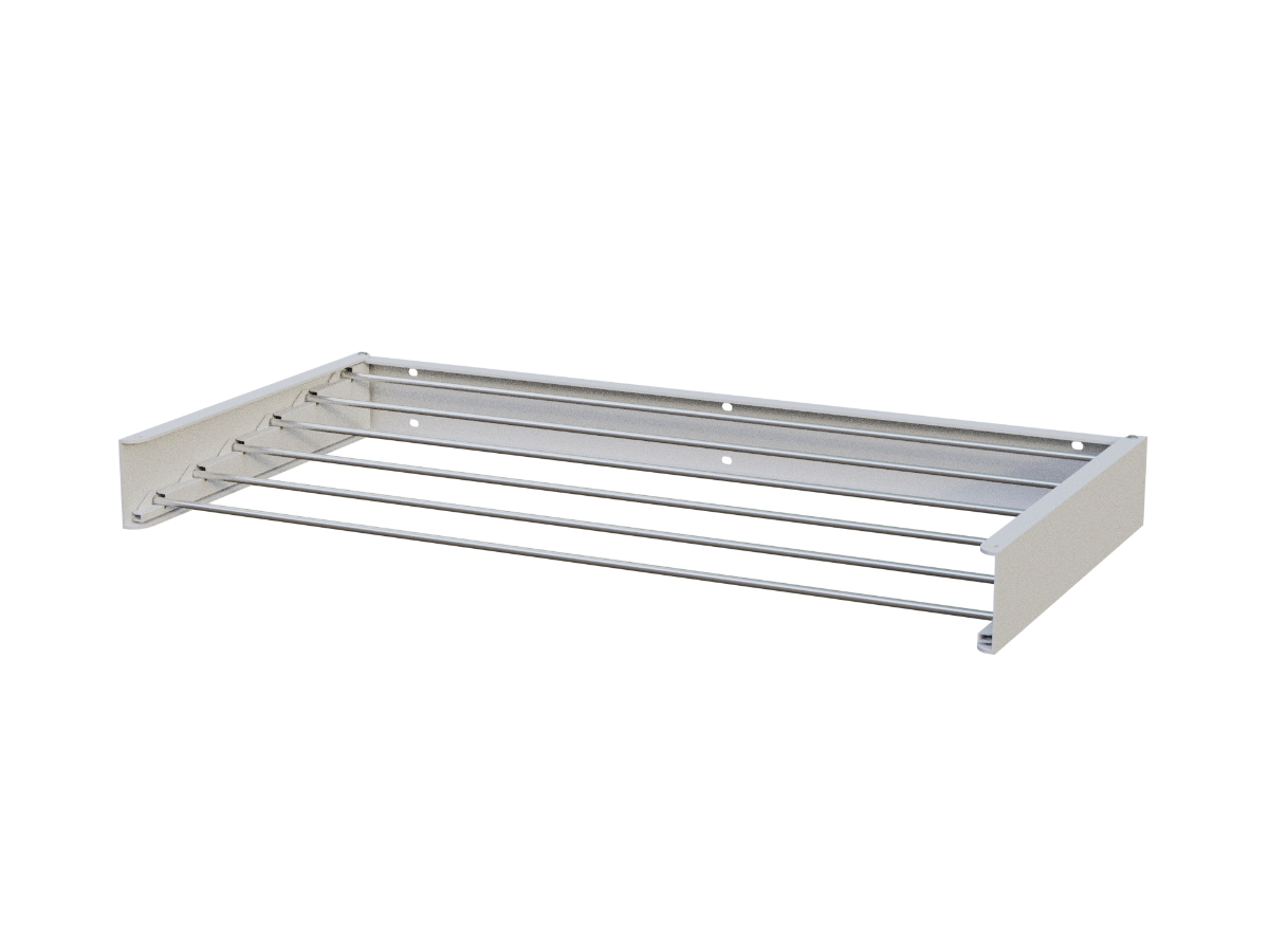 MiKas Inklapbaar Wanddroogrek XL - Wit
