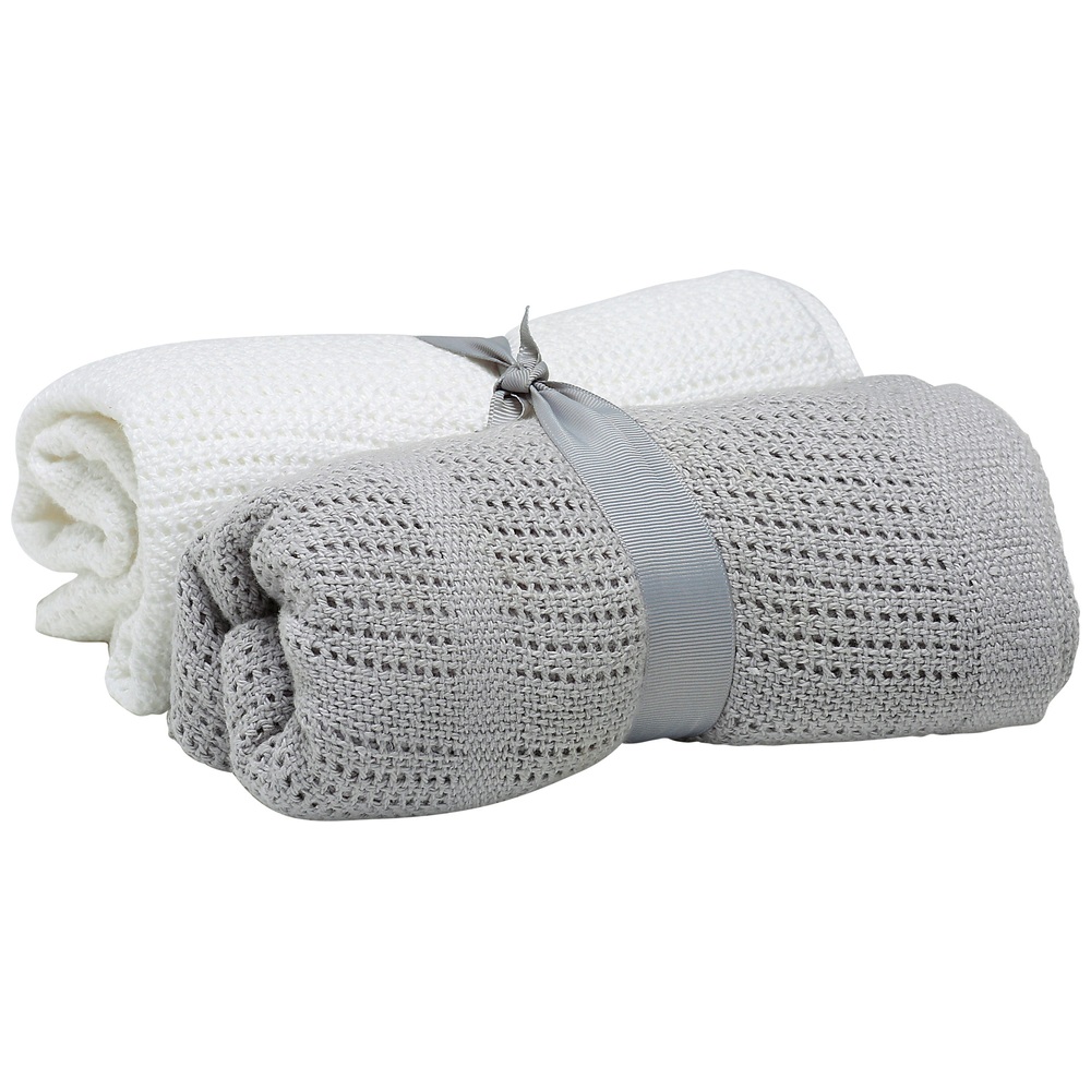 Baby Elegance Cellular Babydecke, 2er-Pack