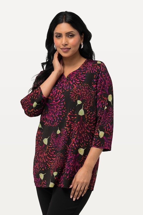 Slinkyshirt , Classic, V-Ausschnitt, 3/4-Arm