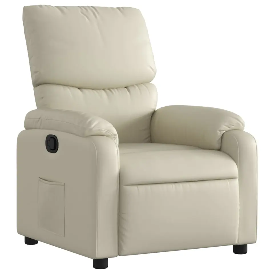 vidaXL - Fauteuil - Crème - Kunstleer