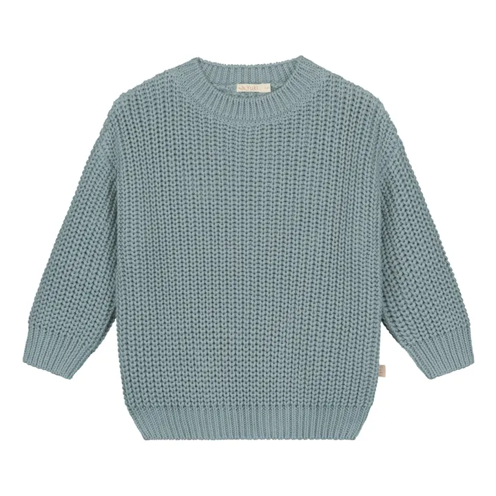 Yuki Pull Chunky Coton Bio | Bleu