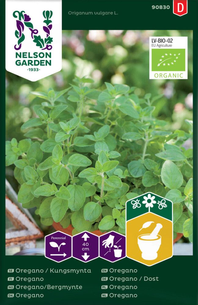 KRYDDERURTER NELSON GARDEN OREGANO/BERGMYNTE
