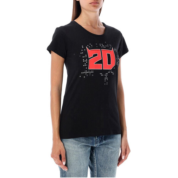 Fabio Quartararo - T-shirt femme FQ20 N°1 Noir / Rouge