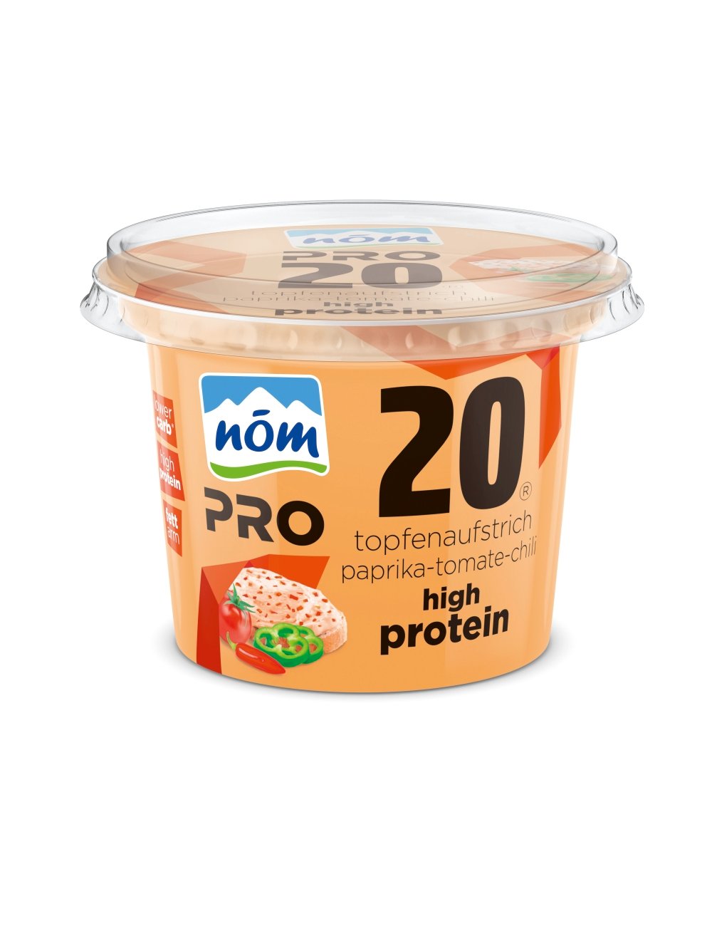 nöm PRO Topfenaufstrich Paprika-Tomate-Chilli