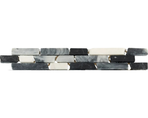 Marmeren rand antraciet 30,5x4,9 cm
