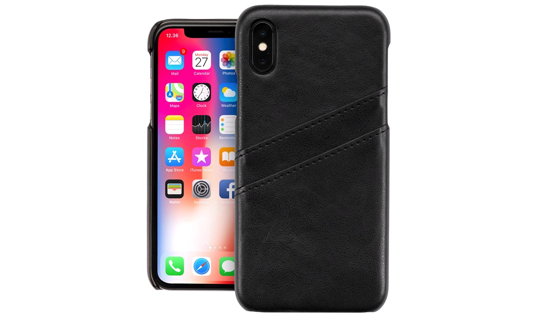 Mobilcover m. kortholder iphone X / Xs