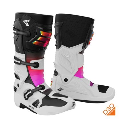 Bottes cross Shot RACE 8 2024 - Noir / Multicolore