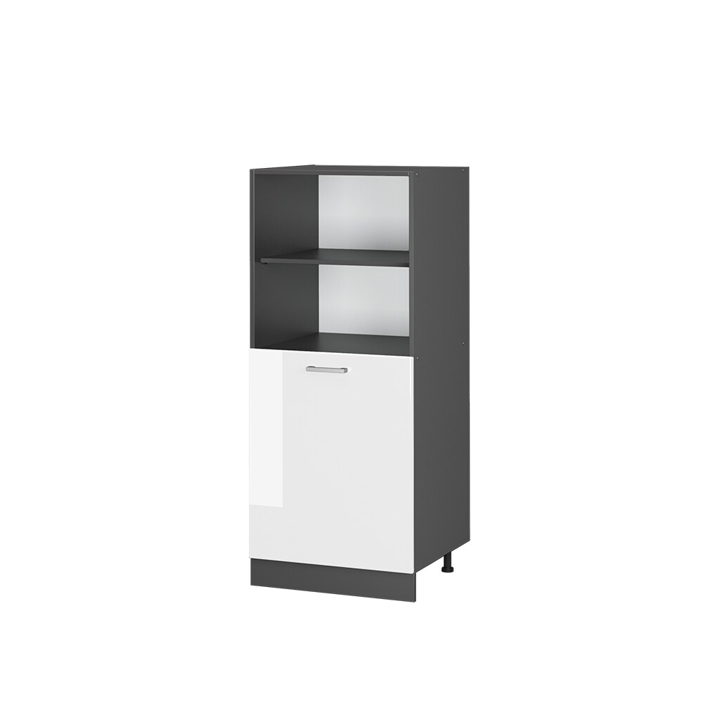 Vicco Backofenumbauschrank Küchenschrank Küchenzeile R-Line 60 cm Anthrazit Weiß kleine Tür