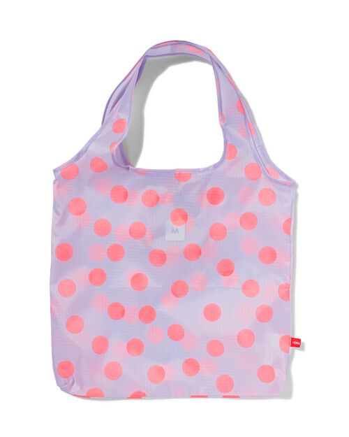 sac de courses pliant 38.5x40 lilas
