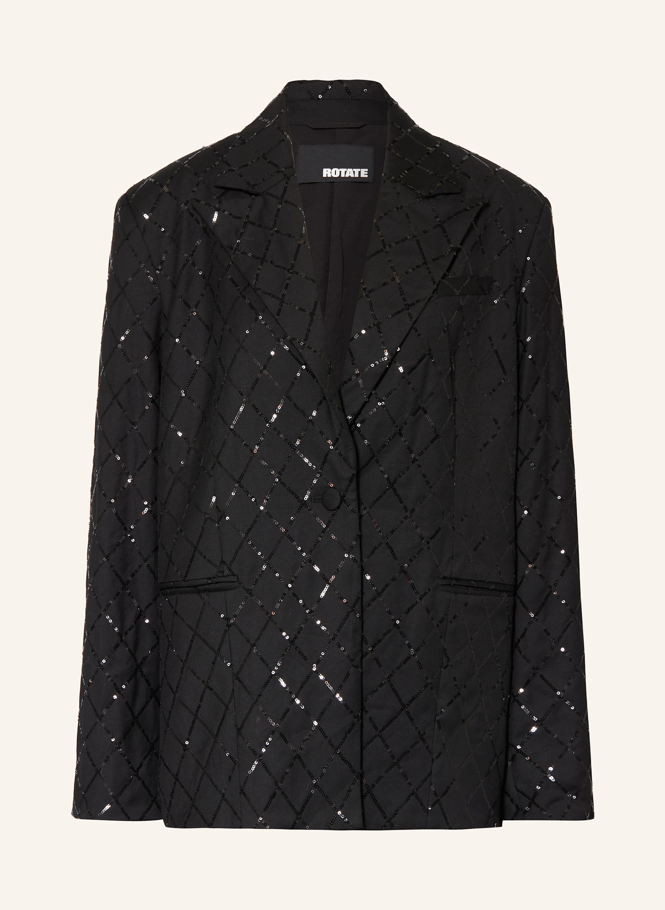 ROTATE Oversized-Blazer mit Pailletten