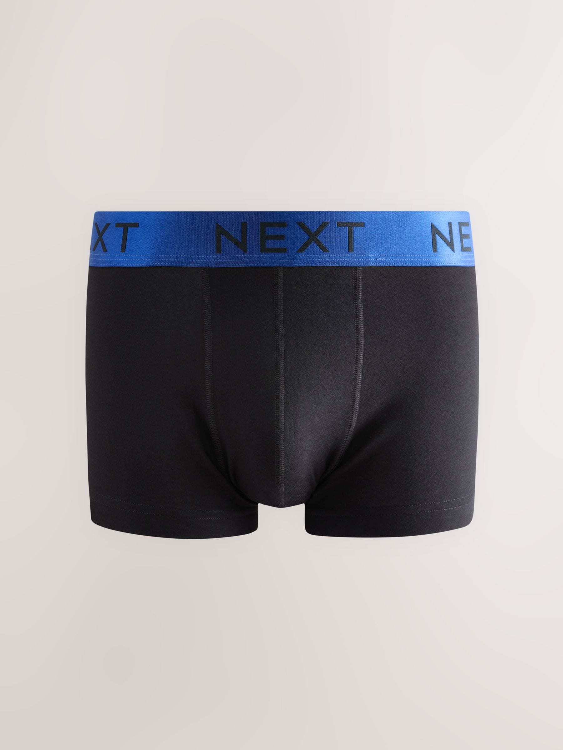 Zwarte glanzende taillebanden - Hipster boxers van katoenrijke mix