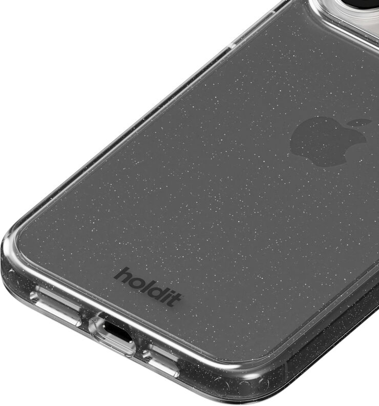HoldIt Glitter Case iPhone 15 Pro Sort