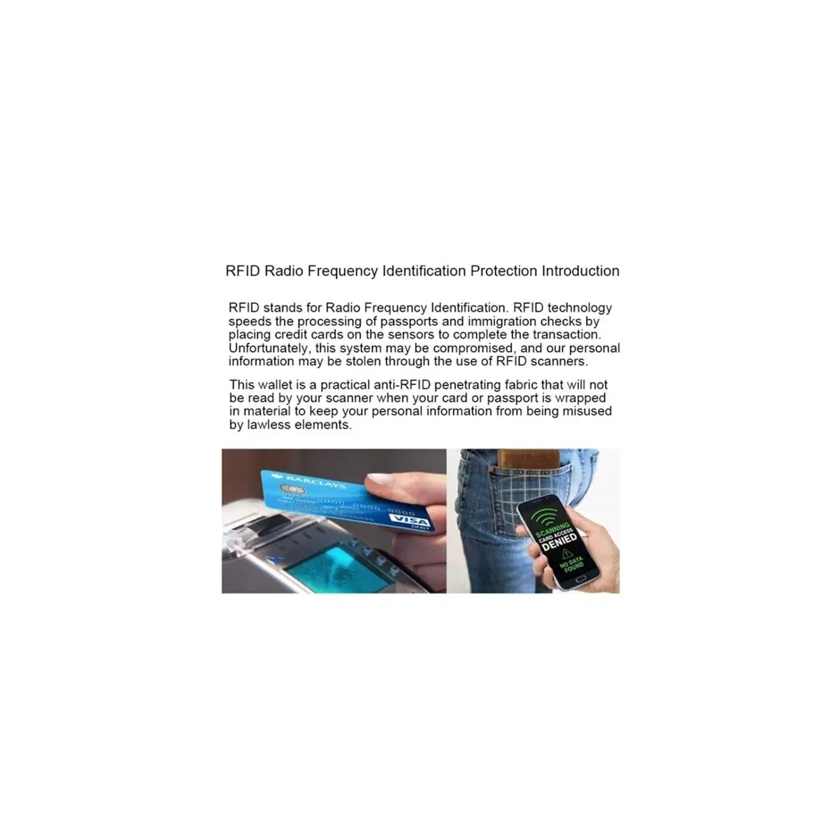 RFID blokkerende kortholder - 10 pack 9x6.3cm