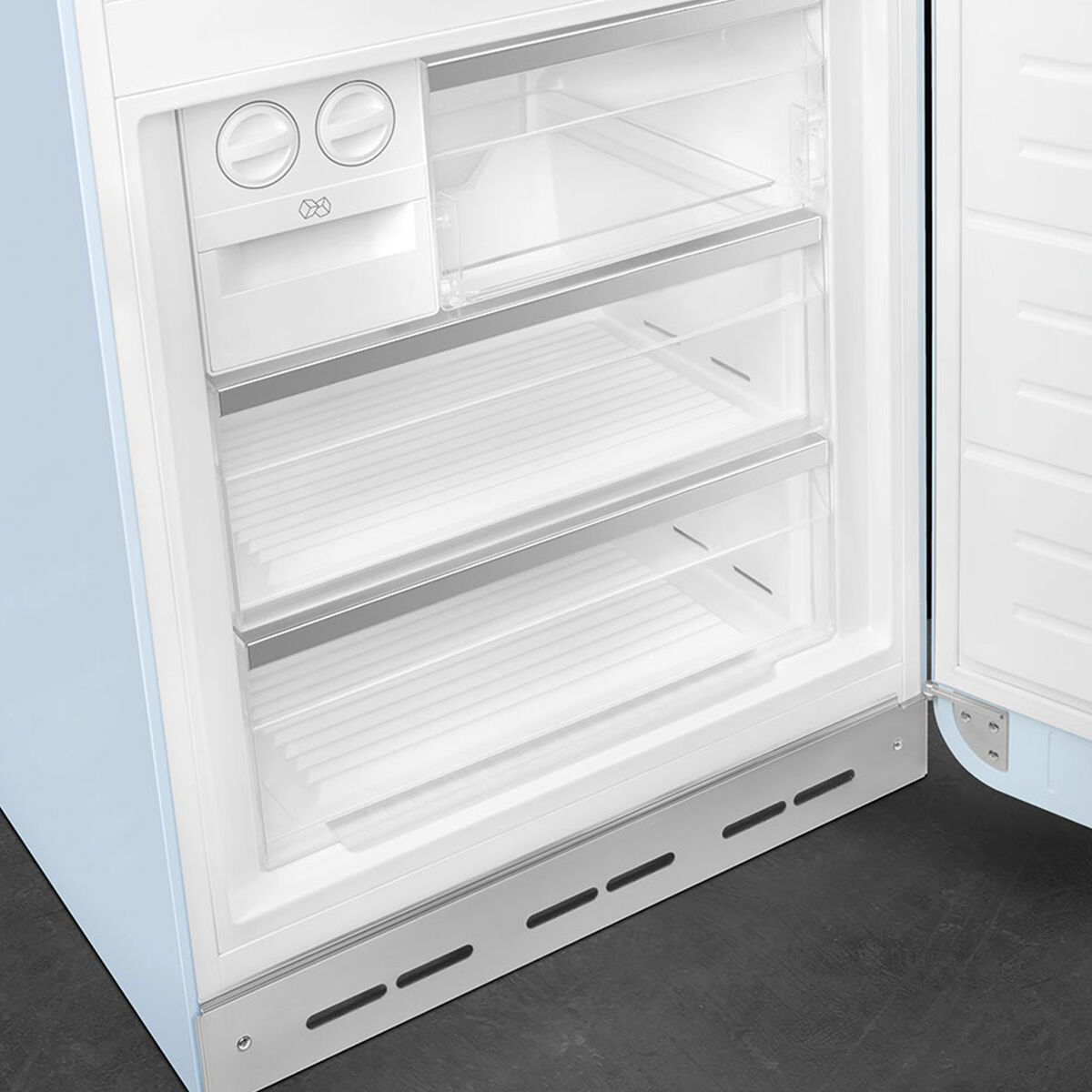 Smeg FAB38RPB6 Kombiskap høyrehengslet 70 cm, pastellblå