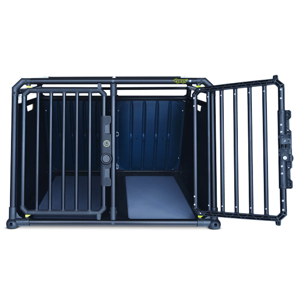 4Pets Pro Noir 22 - Autobench - voor 2 Honden - Zwart - 10293.5x7896.5x66 cm - L