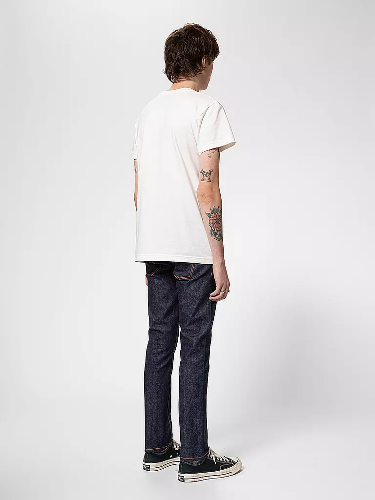 NUDIE JEANS Jeans Straight Fit GRIM TIM blau