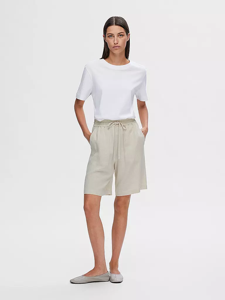 SELECTED FEMME Shorts SLFVIVA beige