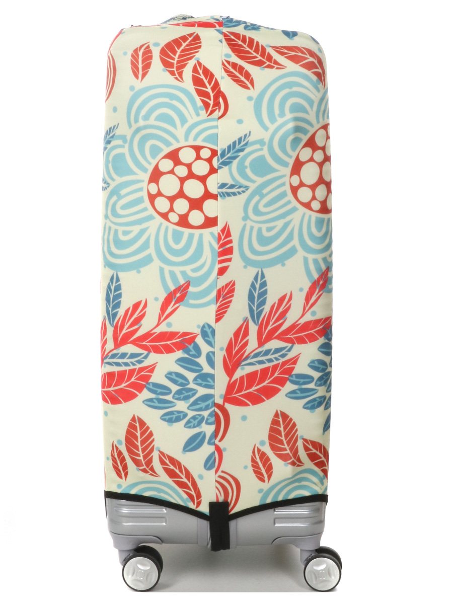 Housse de valise Periea Red and Blue Leaves L