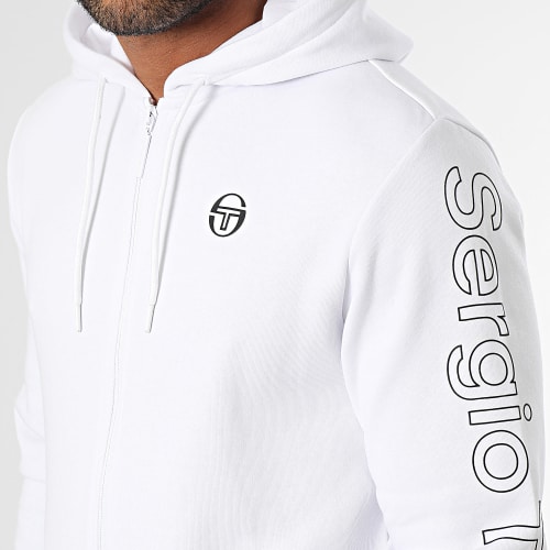Sweat Zippé Capuche Vamar 40413 Blanc