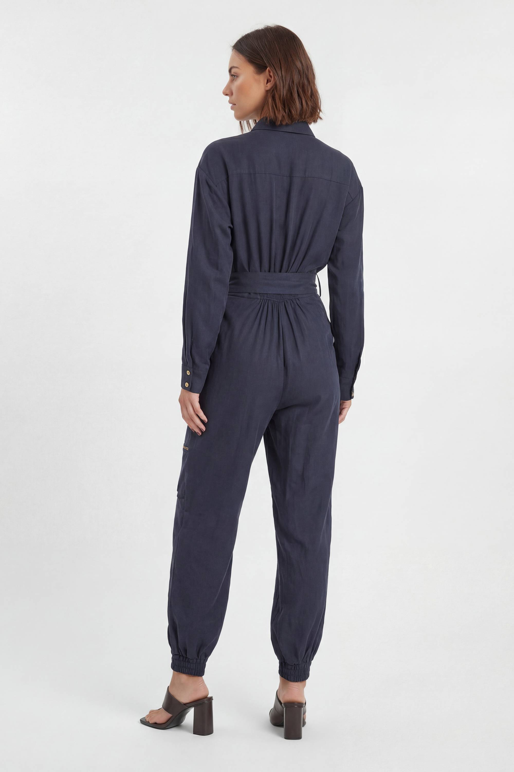 KarenMillen Combinaison En Sergé De Cupro Tissé Style Utilitaire