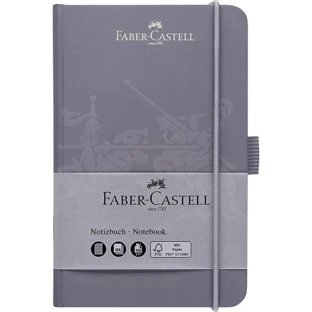 Faber-Castell - Notizbuch DIN A5, 90 x 140 mm, Papierqualität 100g/qm - FSC-Mix, dapple gray