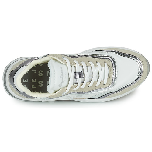 Pepe jeans - ARROW LAYER - Blanc / Beige / Argent