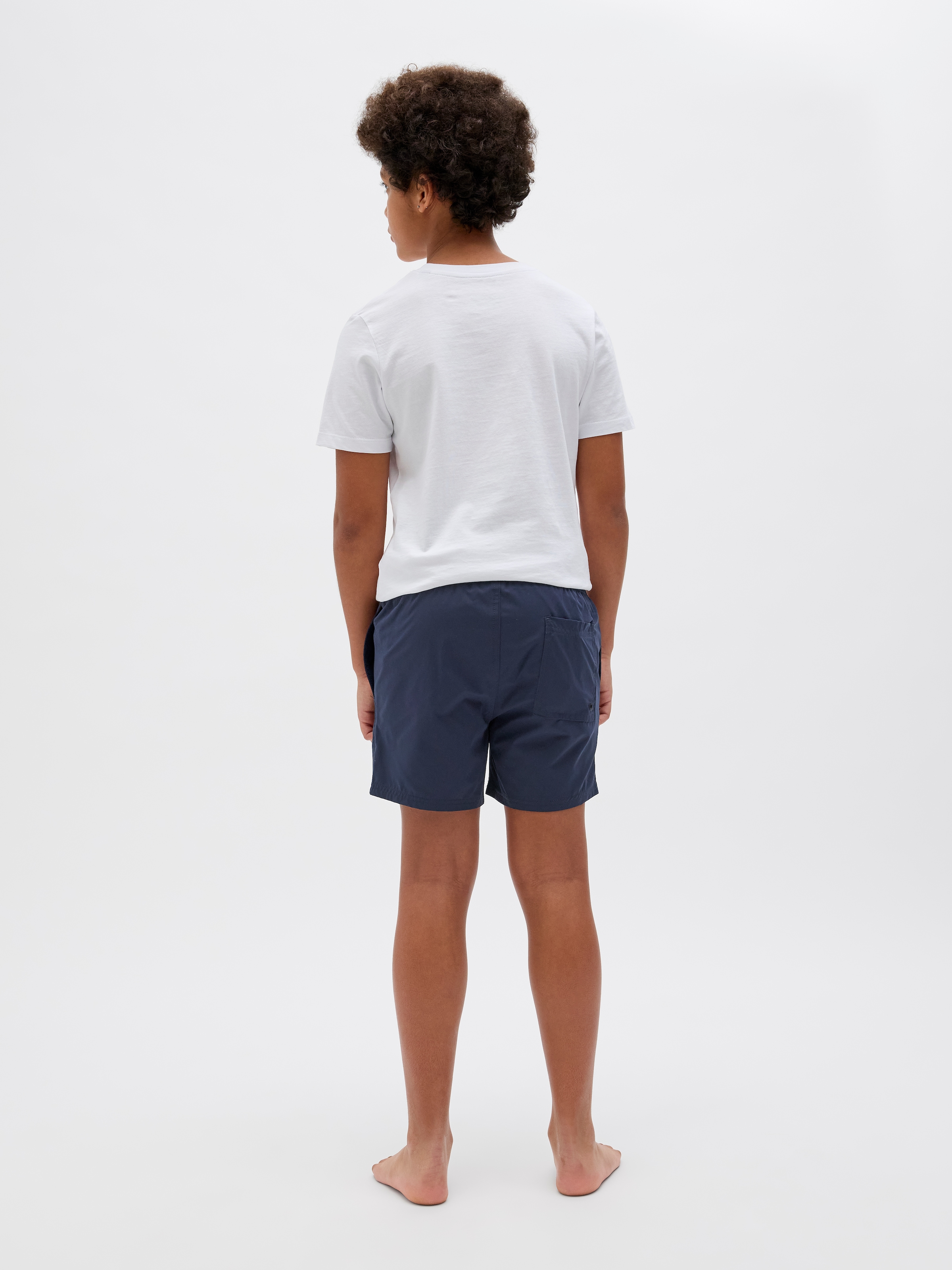 Jack & Jones Junior Badeshorts »JPSTMAUI mit Logoprint und praktischen Taschen«, bedruckt, modisch, regular fit, Web