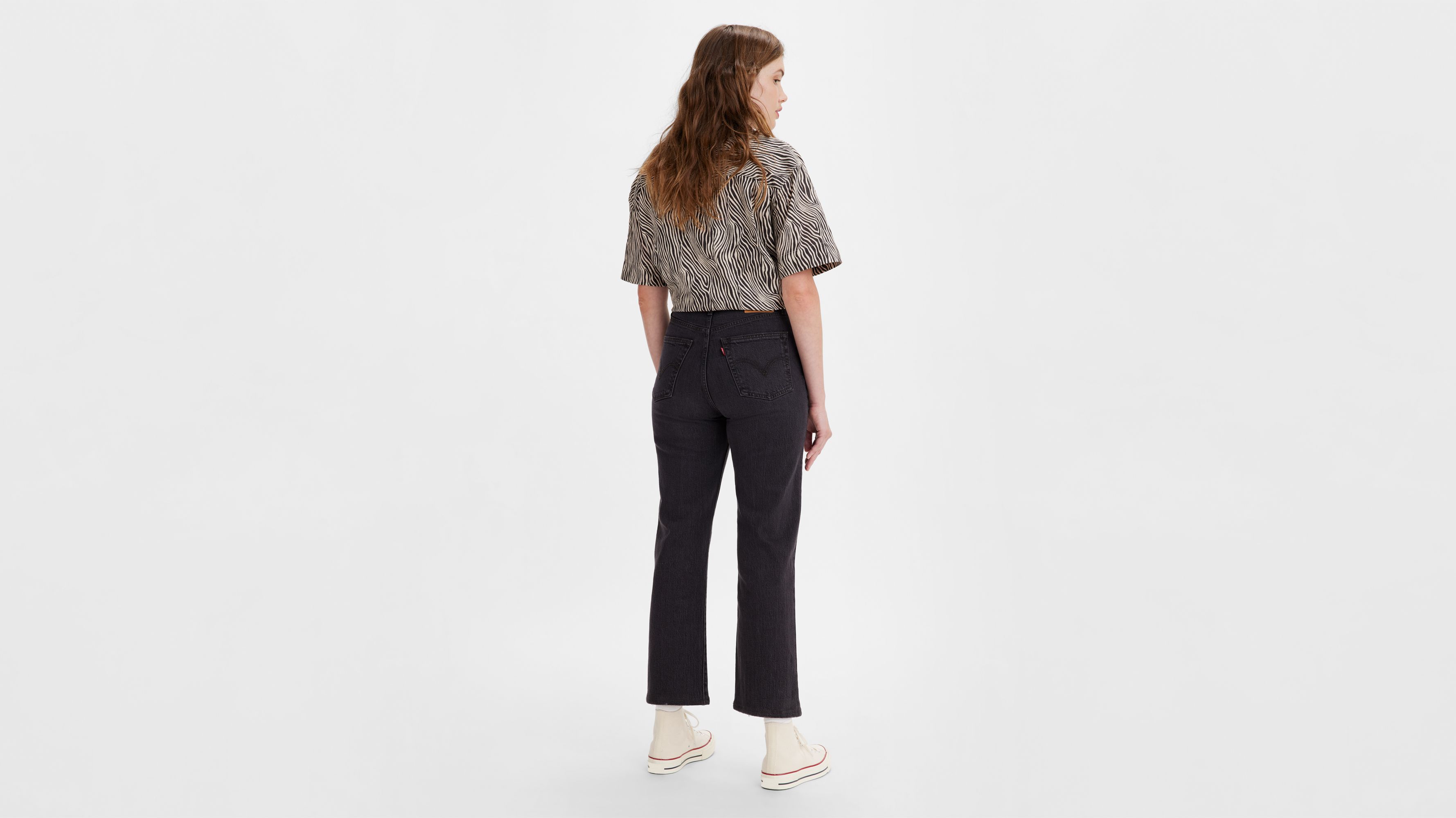 Jean droit Ribcage Ankle - Feelin' Cagey - Noir
