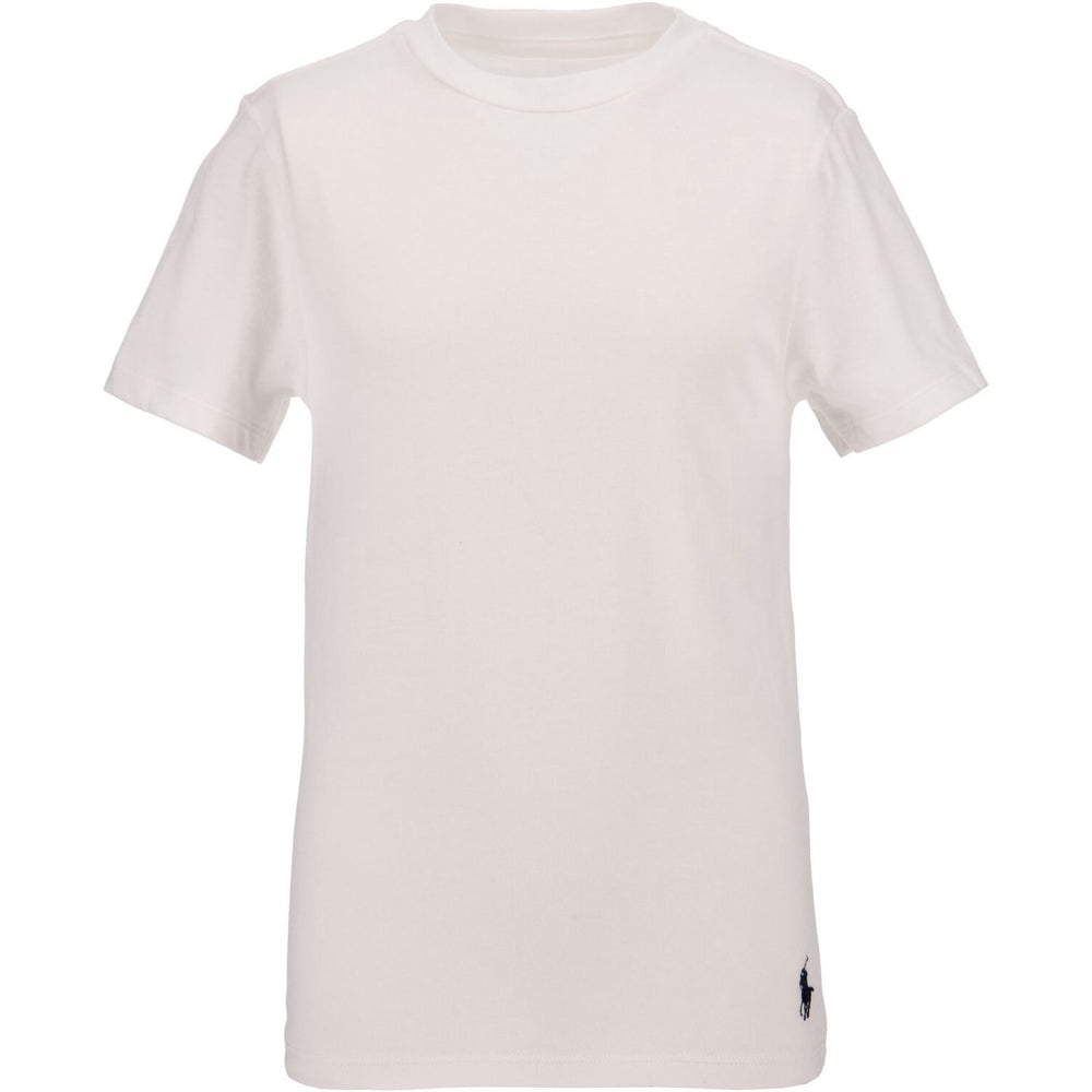 Køb Polo Ralph Lauren White 2 Pack Bomuld Crew T-Skjorte