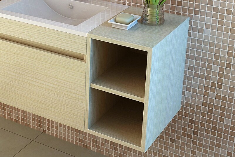 Jet-Line Bad-Mittelschrank Brixen in oak