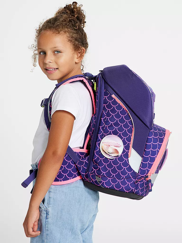 ERGOBAG Schultaschen Set 5tlg Wide PerlentauchBär lila