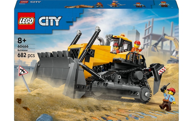 LEGO® Spielbausteine »City Gelber Bulldozer 60466«