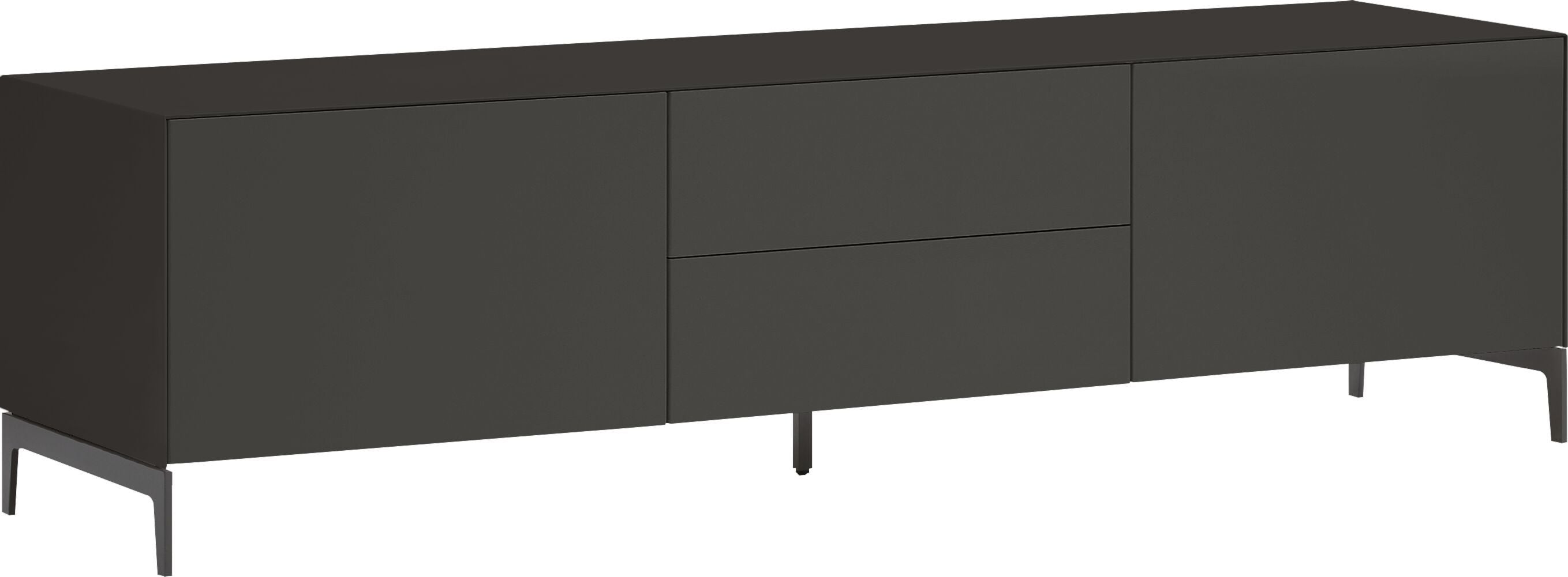 LUX Lowboard - Anthrazit / B: 180.0 cm x T: 46.0 cm x H: 49.5 cm