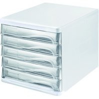 Module de classement 'the wave', 5 tiroirs, blanc/
