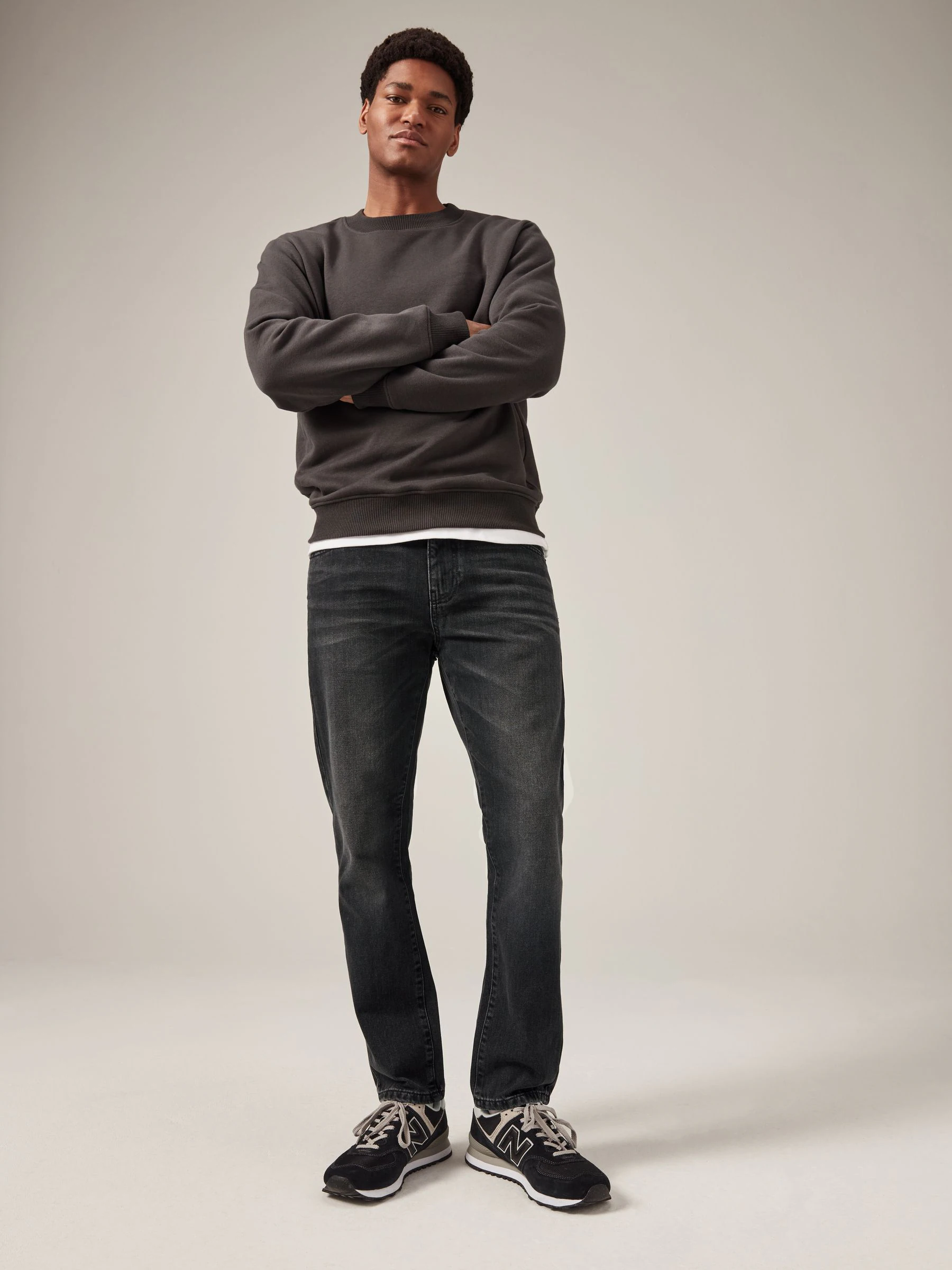 Zwart gewassen - 100% katoenen authentic jeans