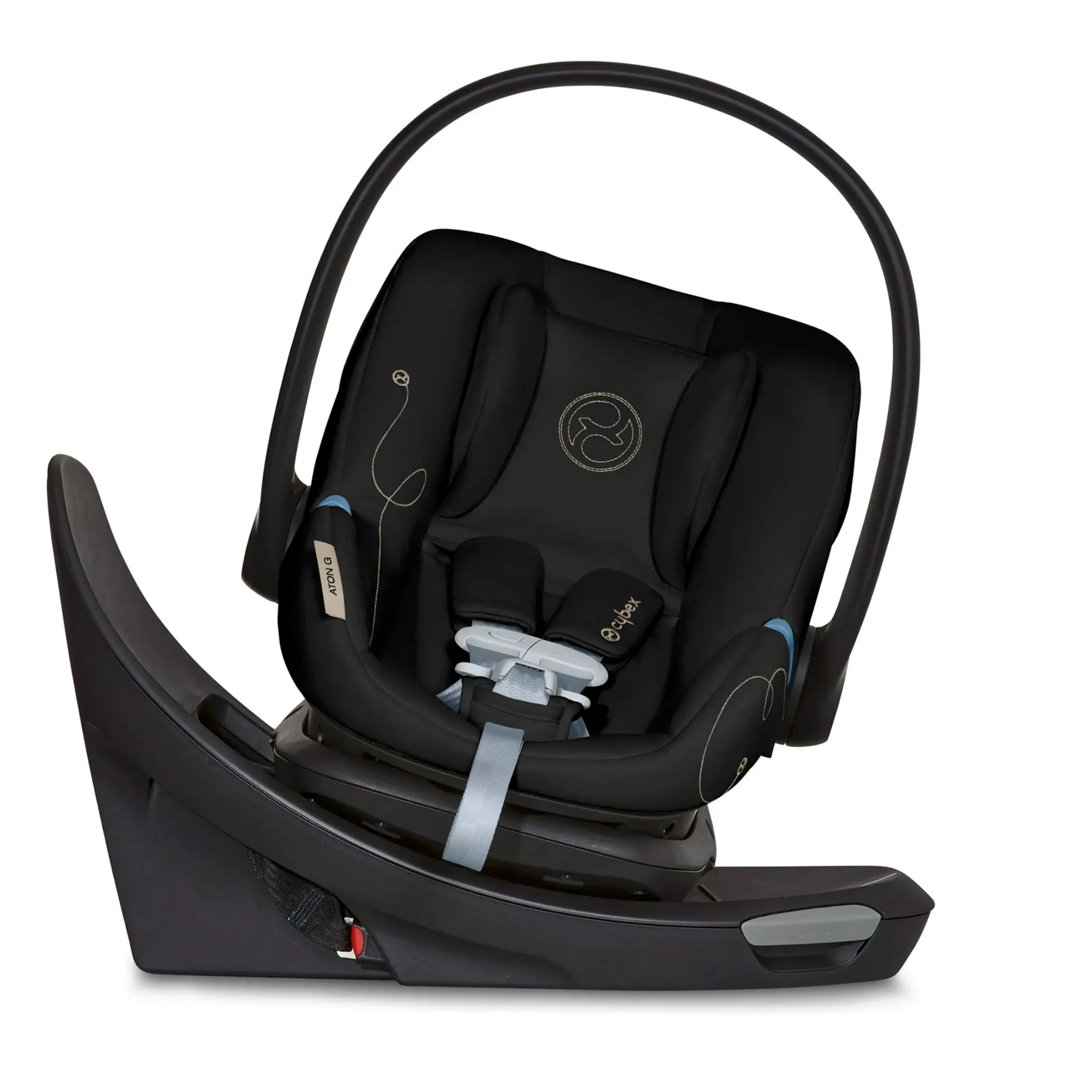 Cybex Poussette Eos + Siège d'Auto Cybex Aton G Swivel - Moon Black