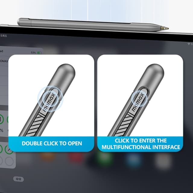 MOMAX MAG LINK Pro kapacitiv stylus med magnetisk adsorption og berøringsskærm til iPad