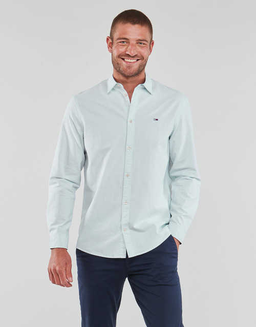 Tommy Jeans - TJM CLASSIC OXFORD SHIRT - Bleu ciel