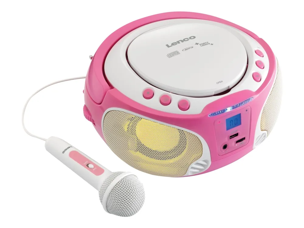 Lenco SCD-650 - Boombox - pink