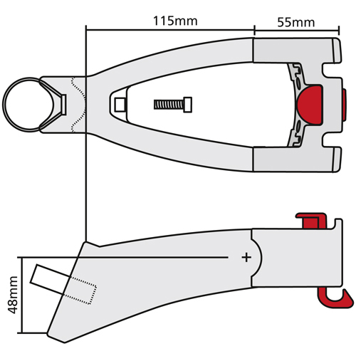 Klickfix Sadelpind Extender