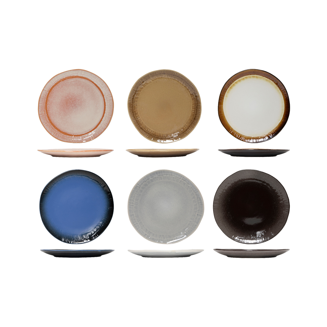 Tavola Teller Ø 27 cm Earth 6 Stk. assortiert